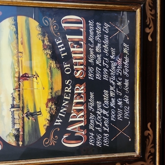 VINTAGE GOLF ART - Picture 4 of 4